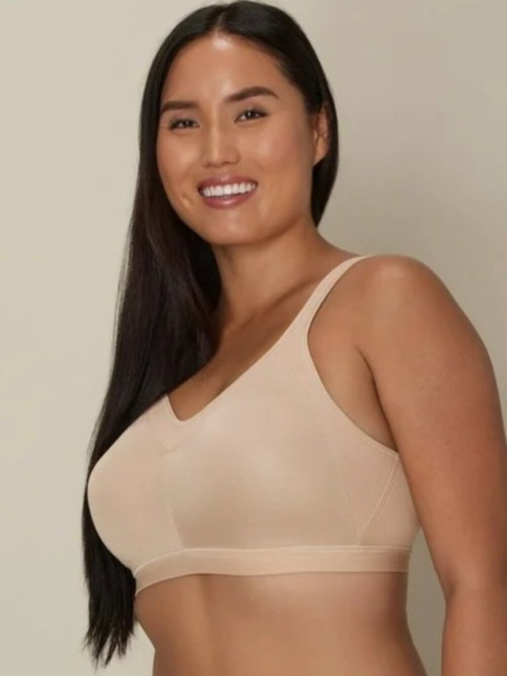 #1578 Playtex 18 Hour Active Breathable Comfort Wireless Bra Nude,Light Beige - Picture 2 of 10
